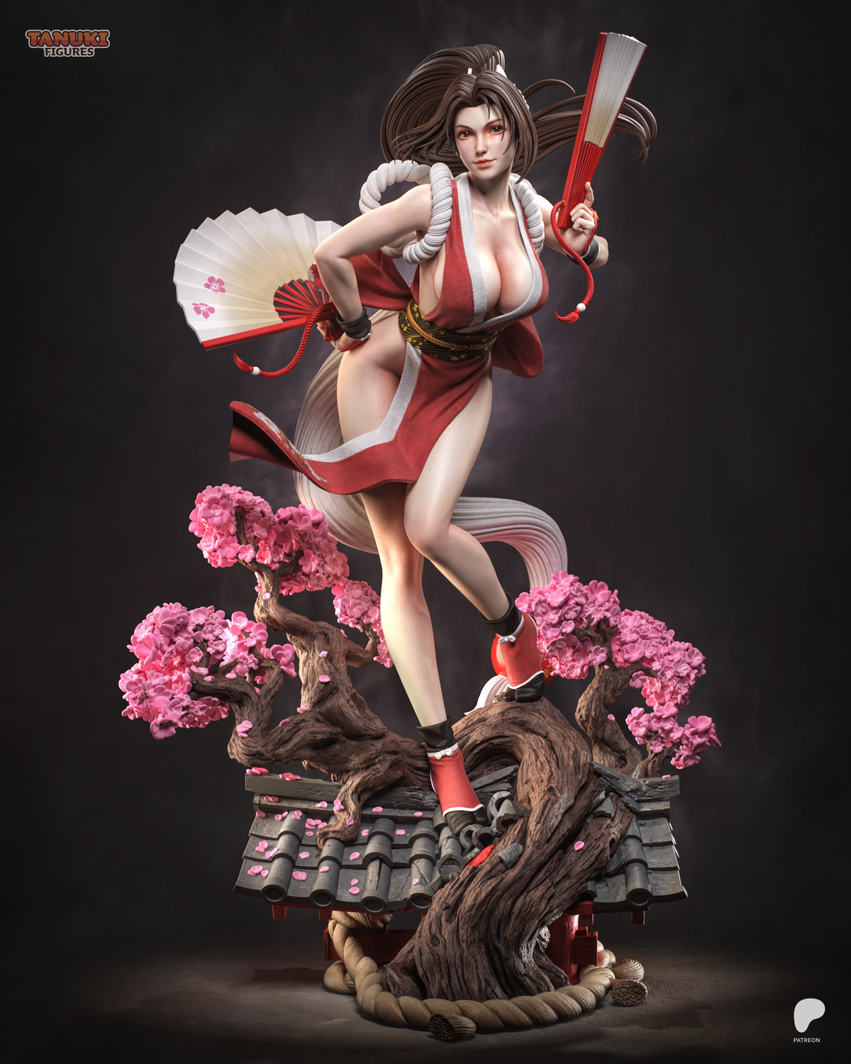Mai Shiranui Statue 3D-Printed Kit