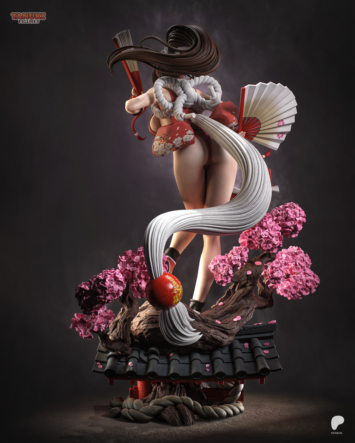 Mai Shiranui Statue 3D-Printed Kit