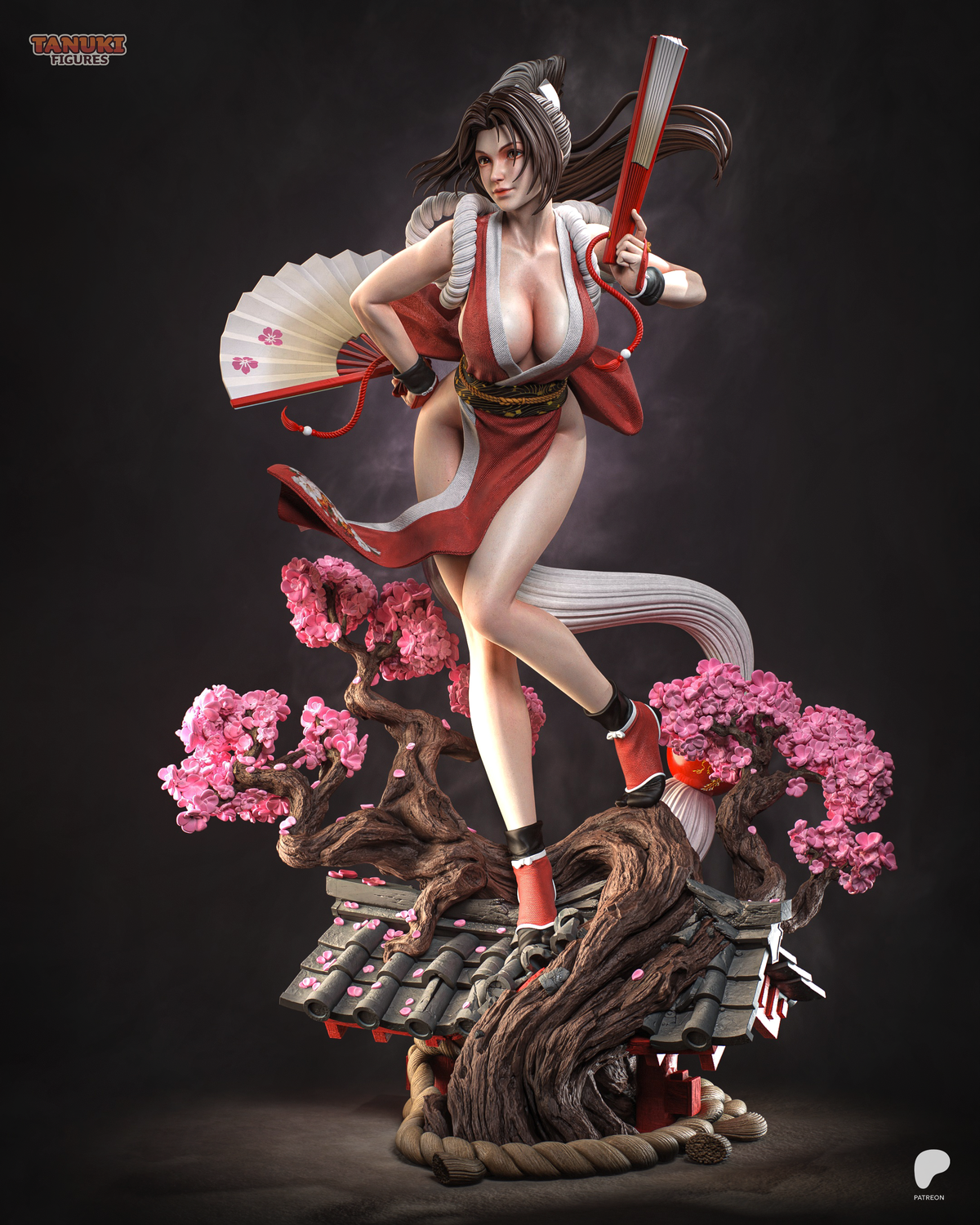 Mai Shiranui Statue 3D-Printed Kit