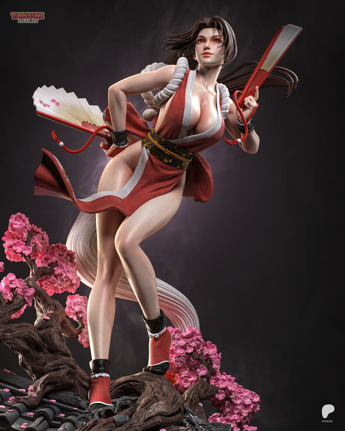 Mai Shiranui Statue 3D-Printed Kit
