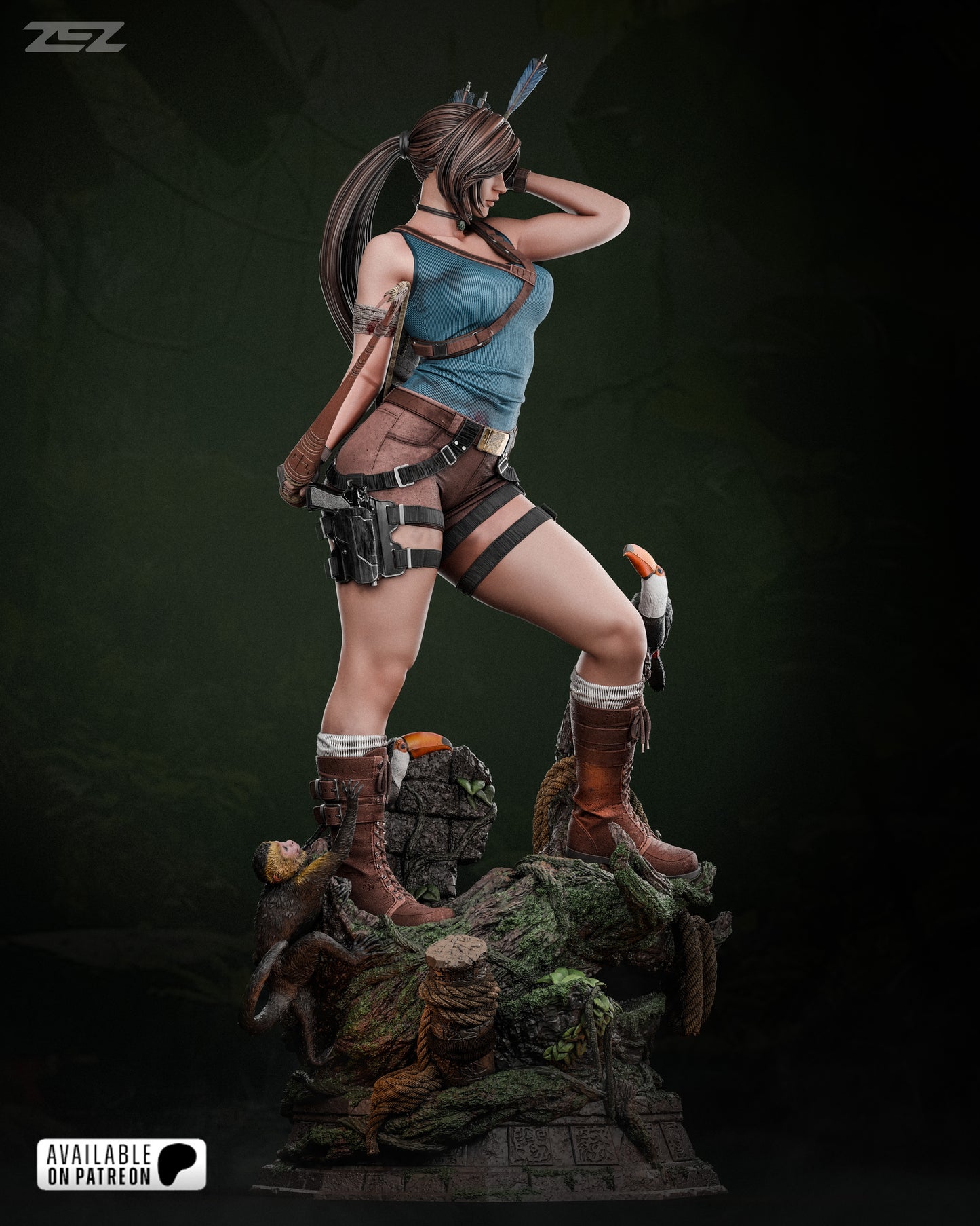 Lara Croft Statue
