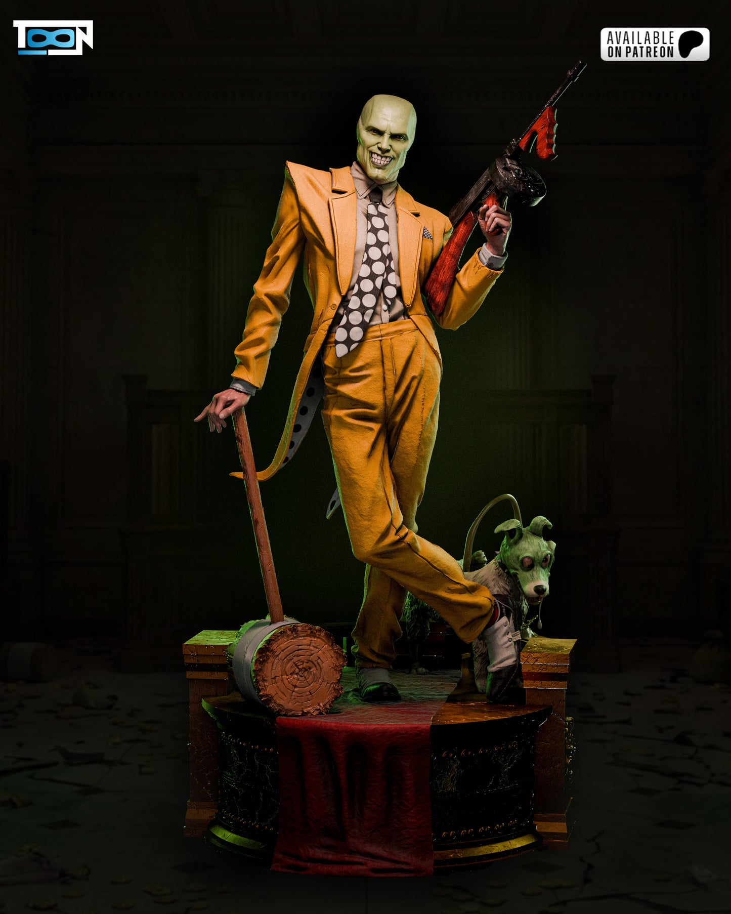 The Mask Statue 3D-Printed Kit