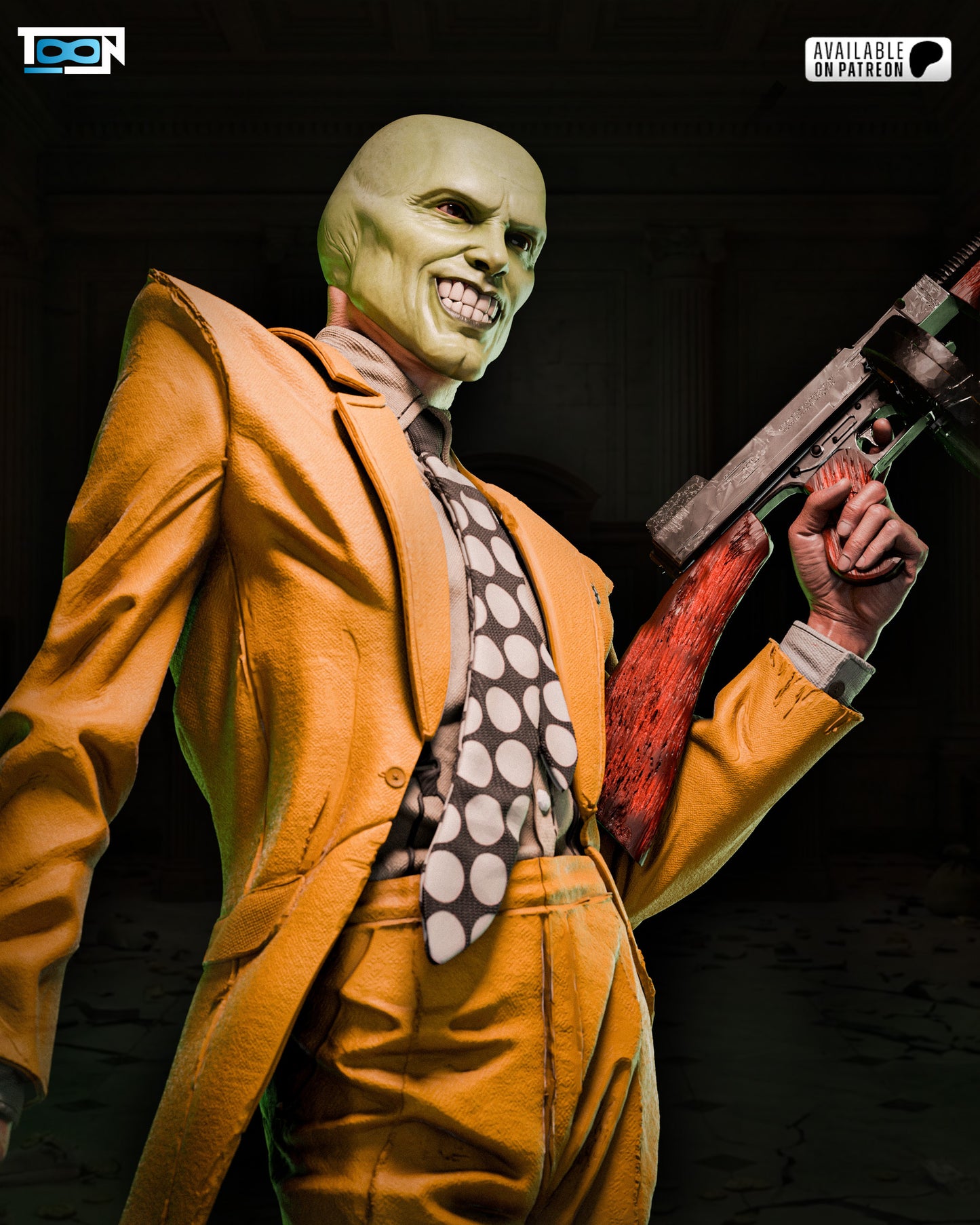 The Mask Statue 3D-Printed Kit
