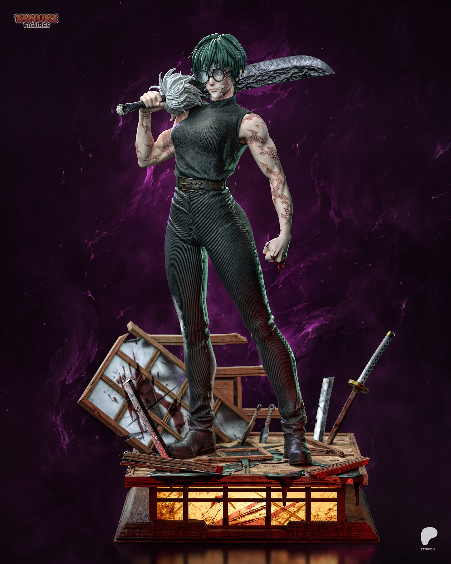 Maki - Jujutsu Kaisen Statue 3D-Printed Kit