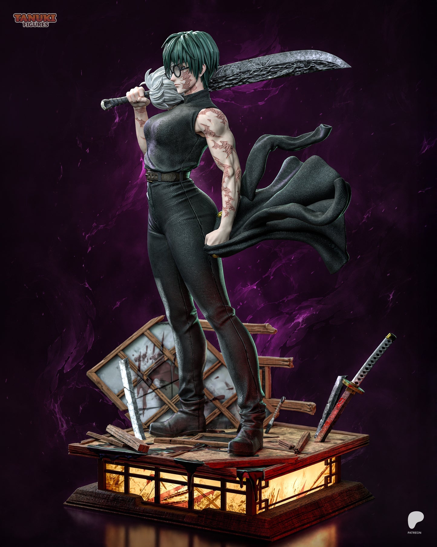 Maki - Jujutsu Kaisen Statue 3D-Printed Kit