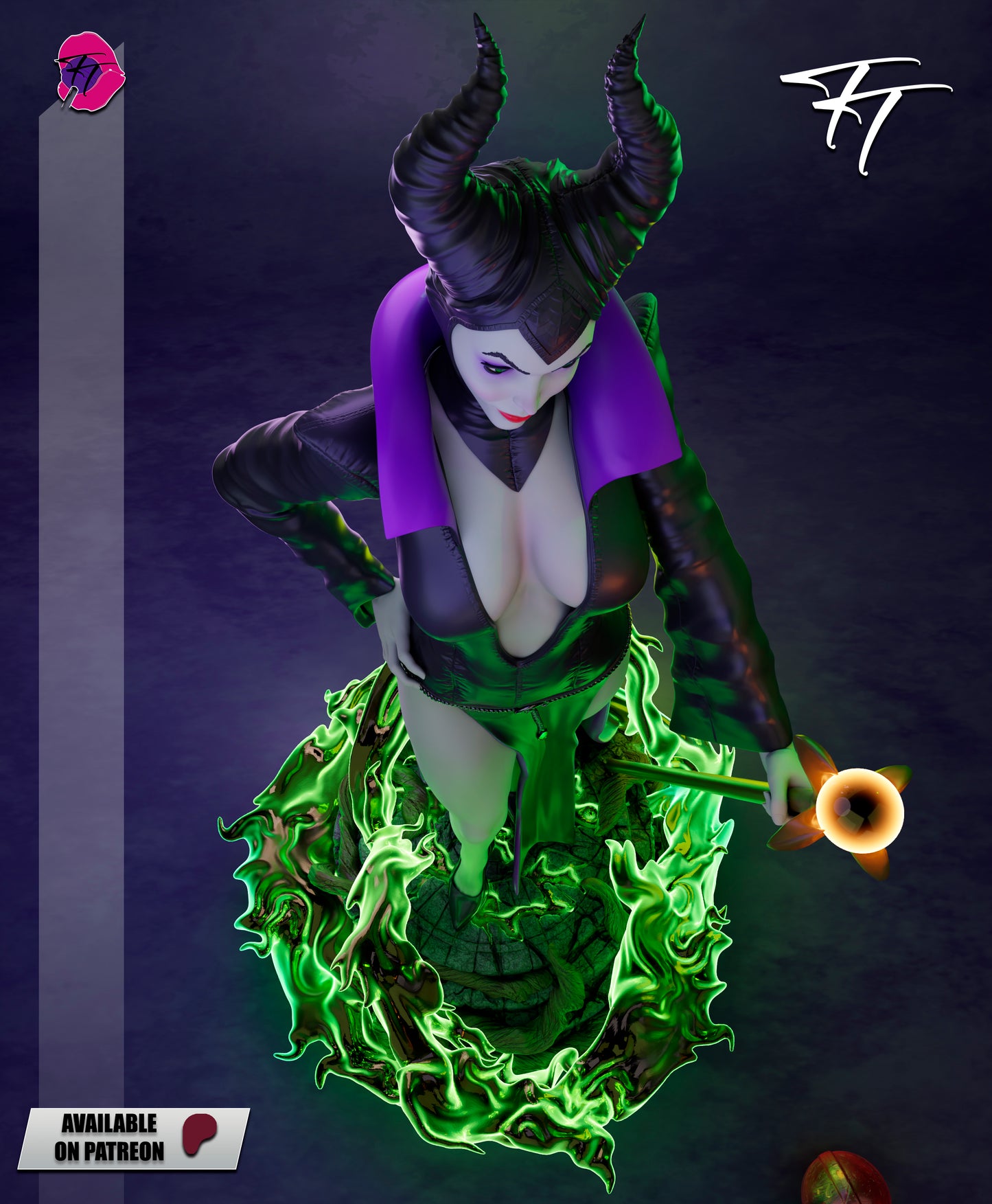 Maleficent Statue