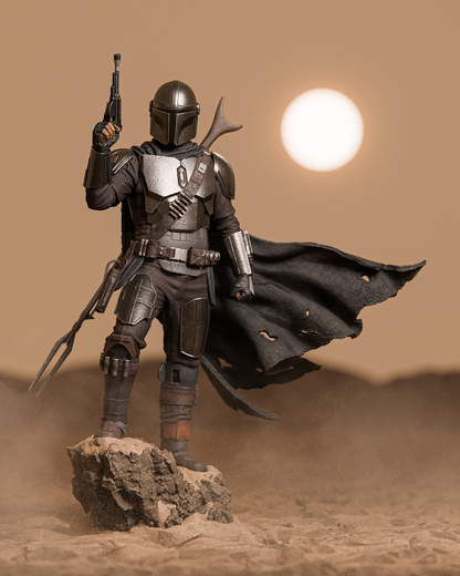 The Mandalorian Statue 3D-Printed Kit
