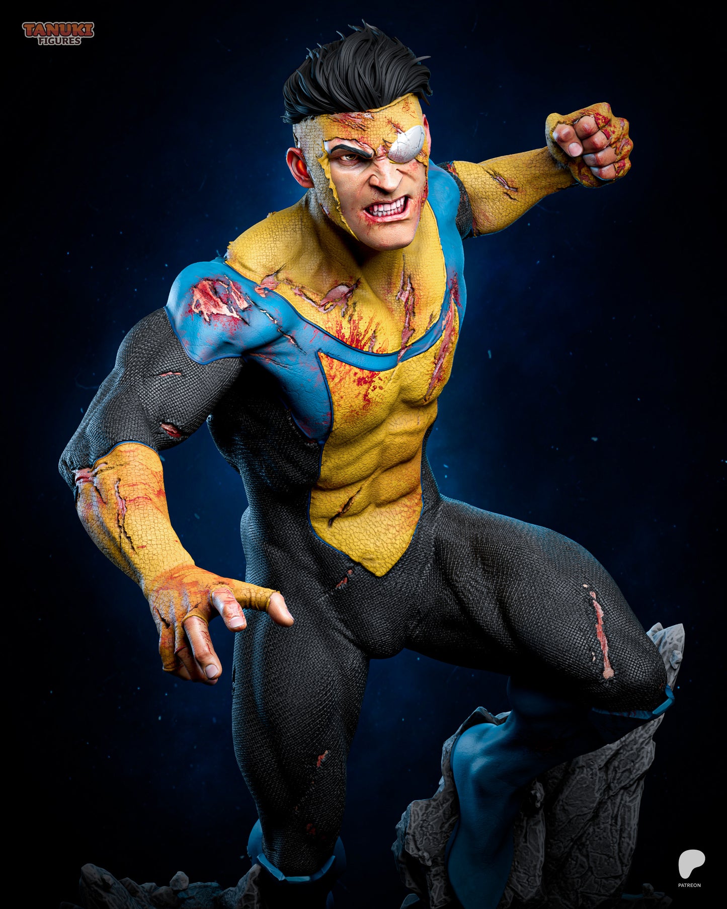 Mark - Invincible Statue 3D-Printed Kit