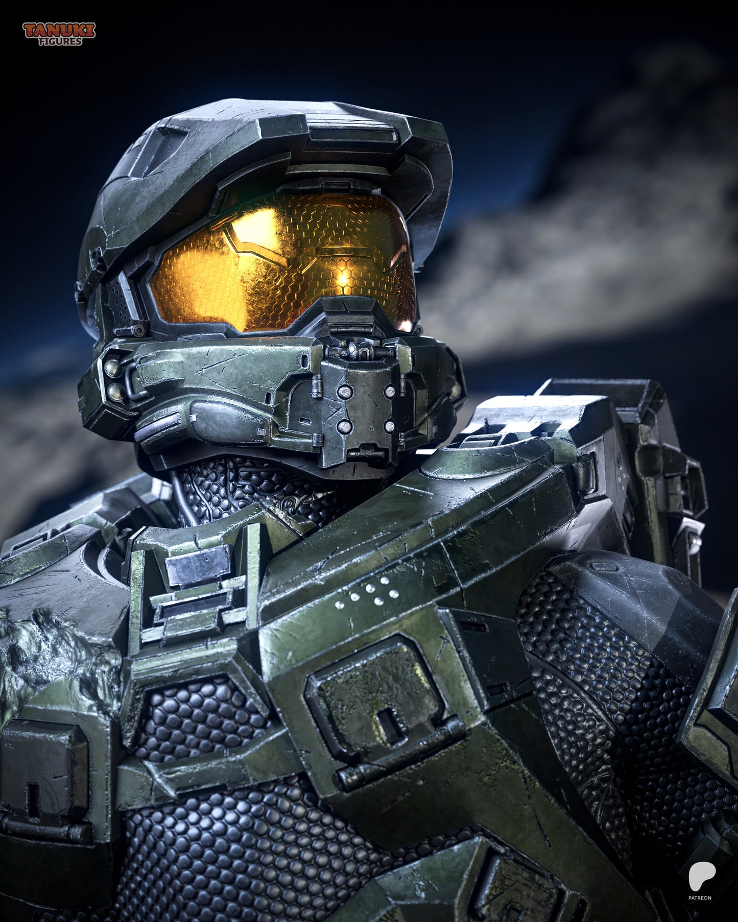 Master Chief Statue 3D-Printed Kit