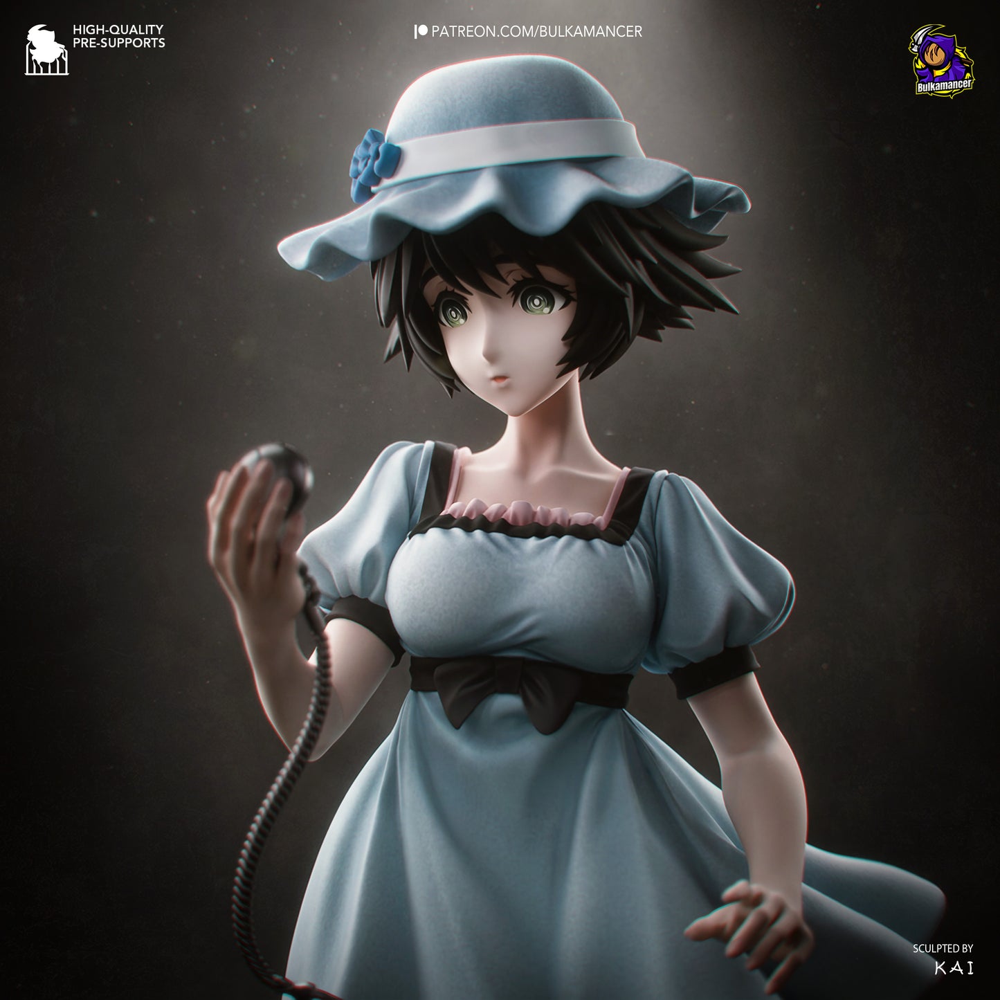 Mayuri Shiina Statue 3D-Printed Kit