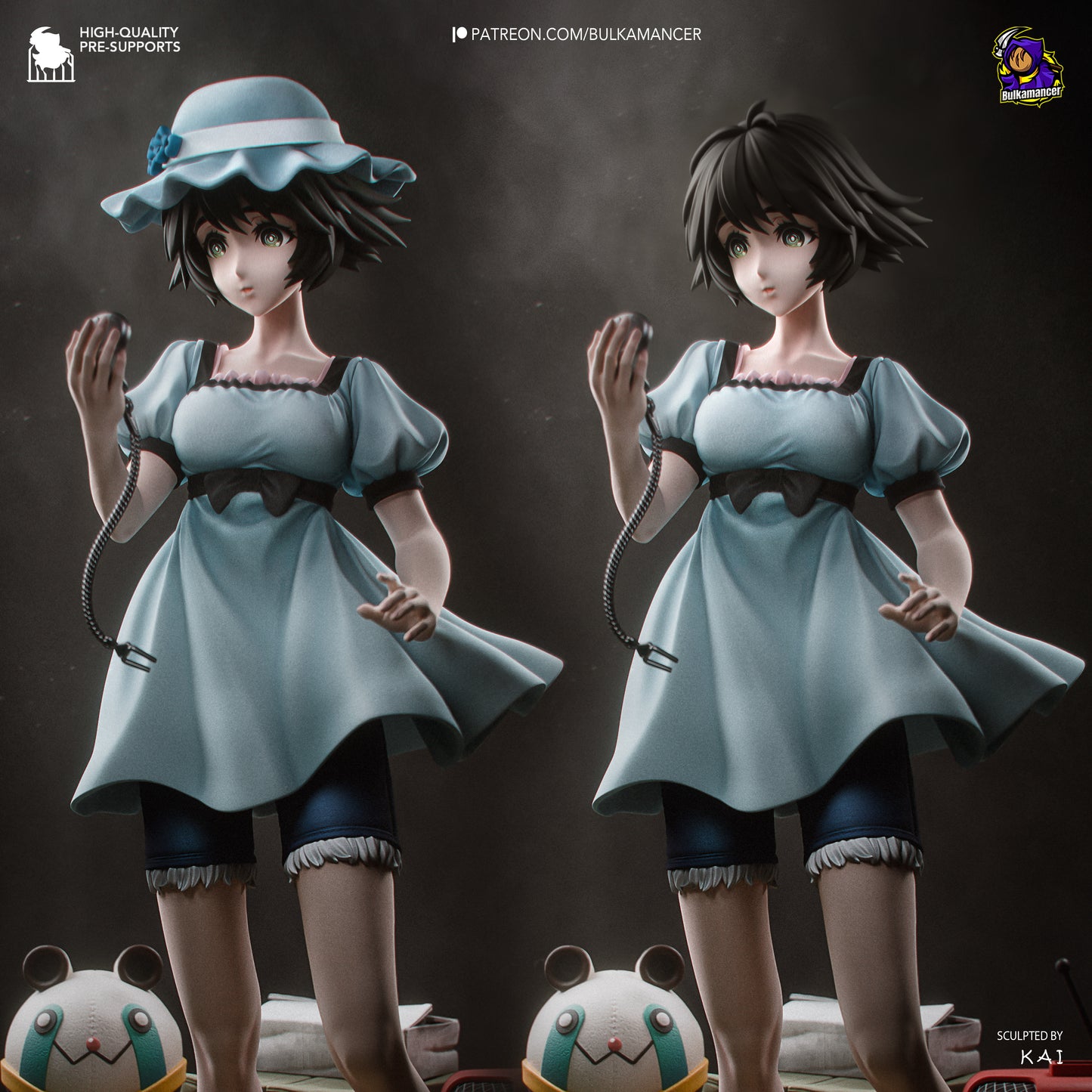 Mayuri Shiina Statue 3D-Printed Kit