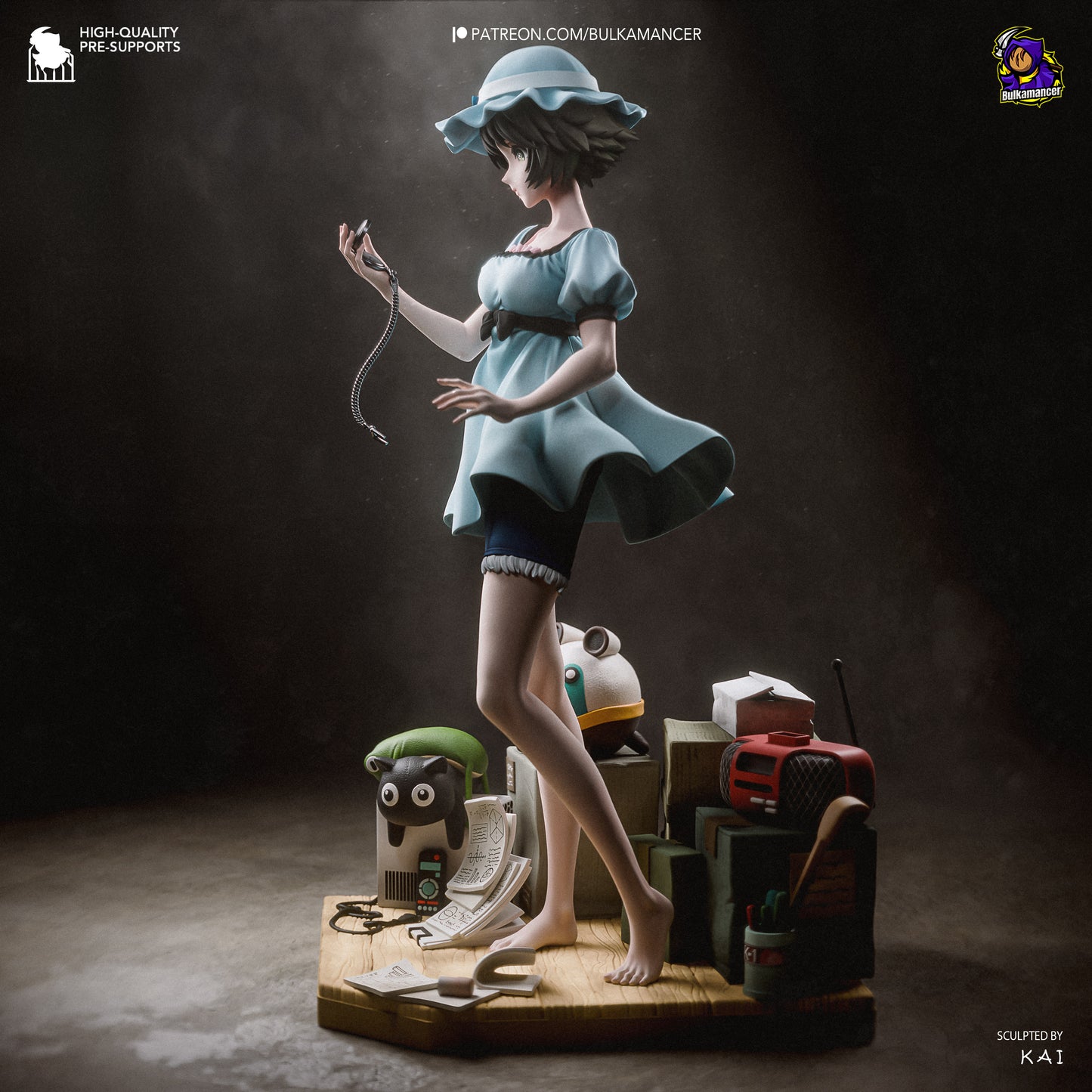 Mayuri Shiina Statue 3D-Printed Kit