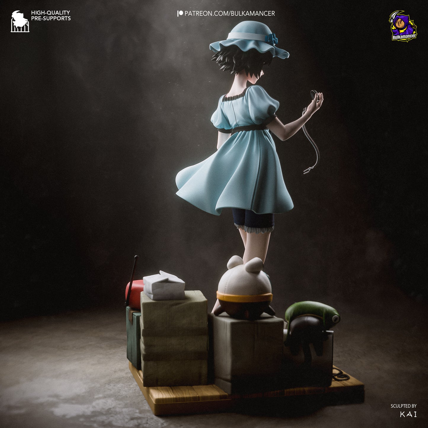 Mayuri Shiina Statue 3D-Printed Kit