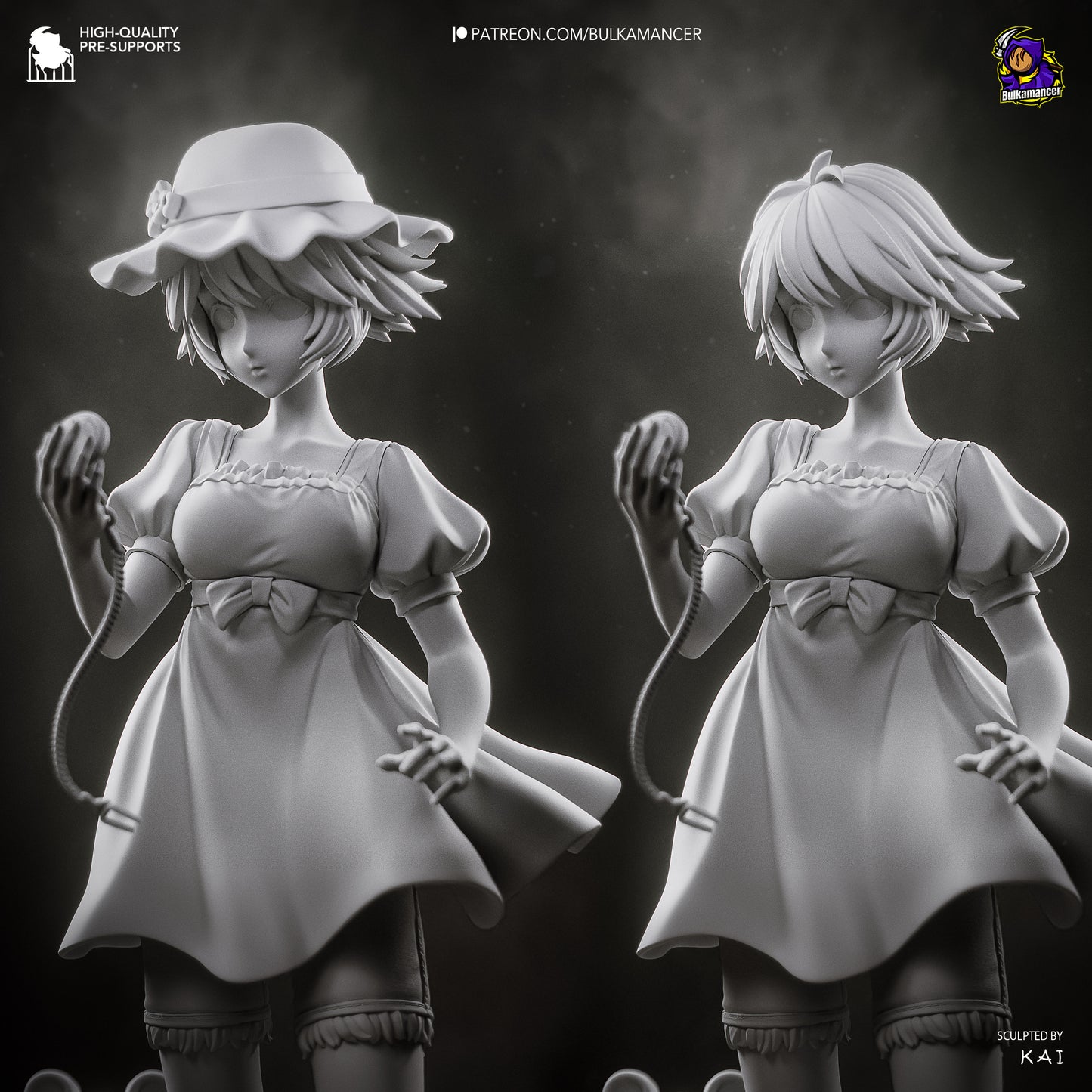 Mayuri Shiina Statue 3D-Printed Kit