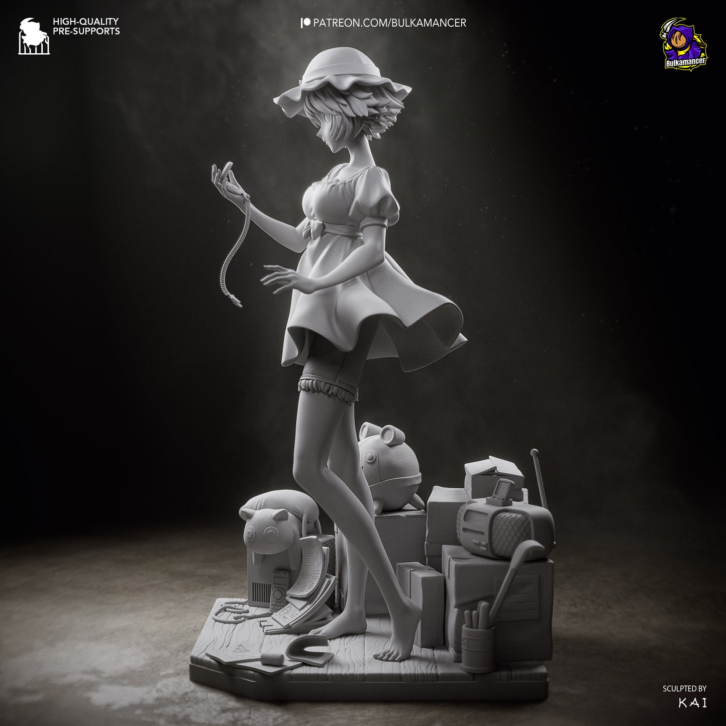 Mayuri Shiina Statue 3D-Printed Kit