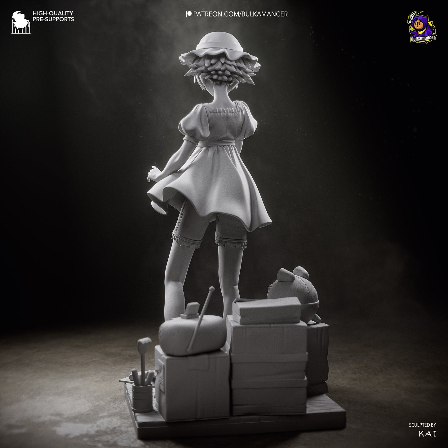 Mayuri Shiina Statue 3D-Printed Kit