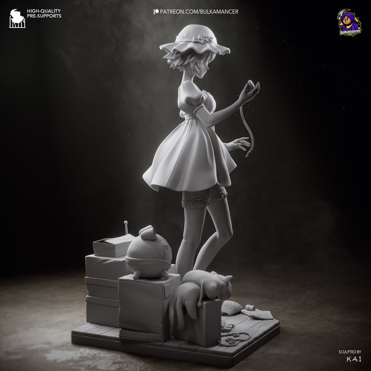 Mayuri Shiina Statue 3D-Printed Kit