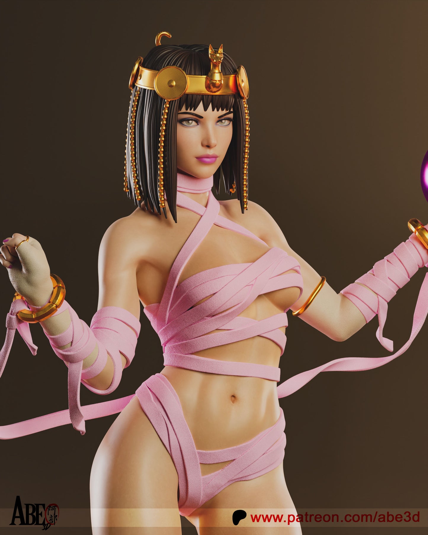 Menat Statue 3D-Printed Kit