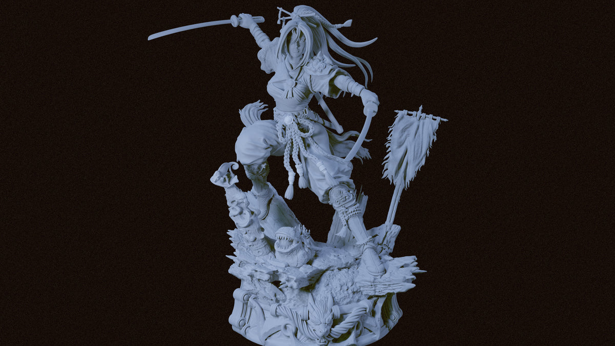 Momiji Statue 3D-Printed Kit