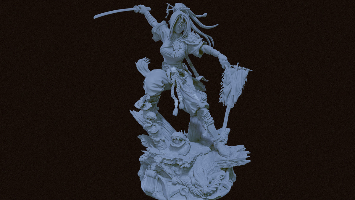 Momiji Statue 3D-Printed Kit