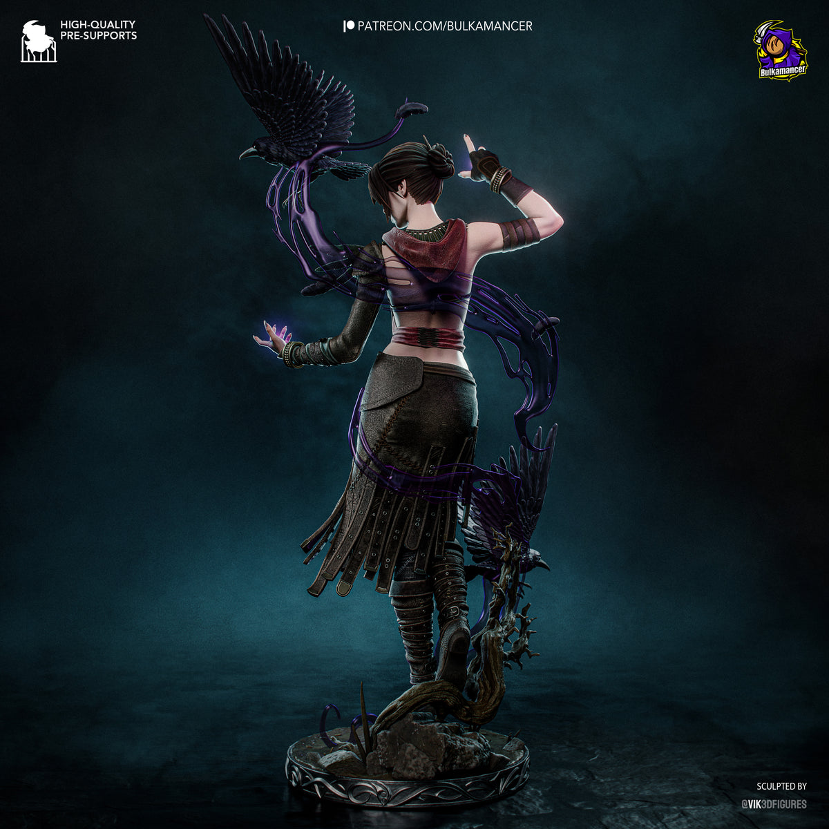 Morrigan Statue 3D-Printed Kit