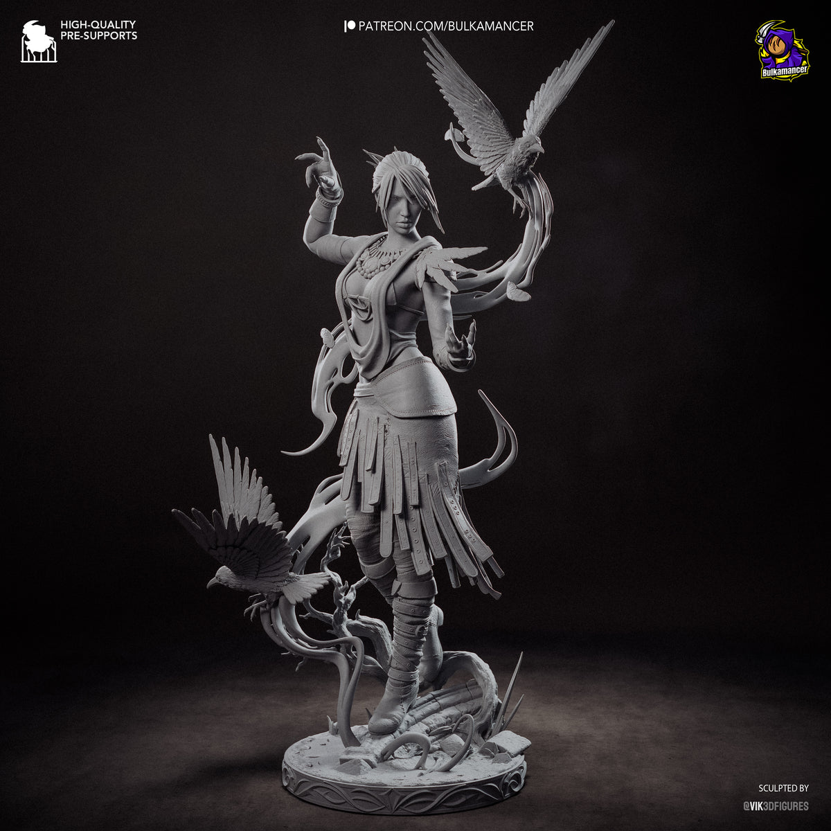 Morrigan Statue 3D-Printed Kit