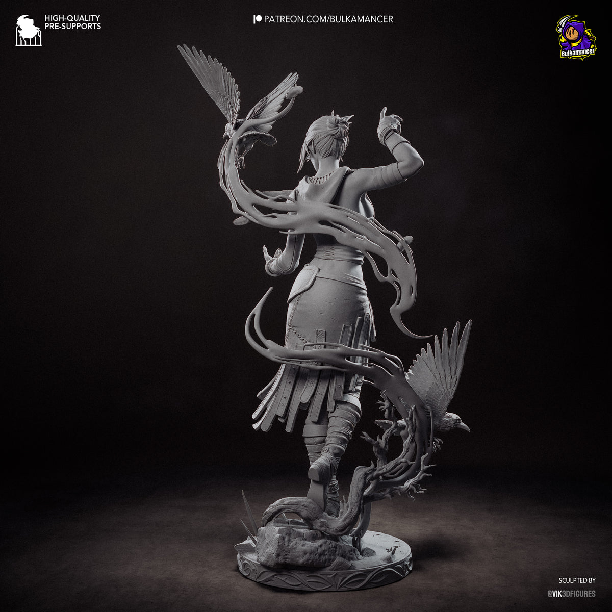Morrigan Statue 3D-Printed Kit