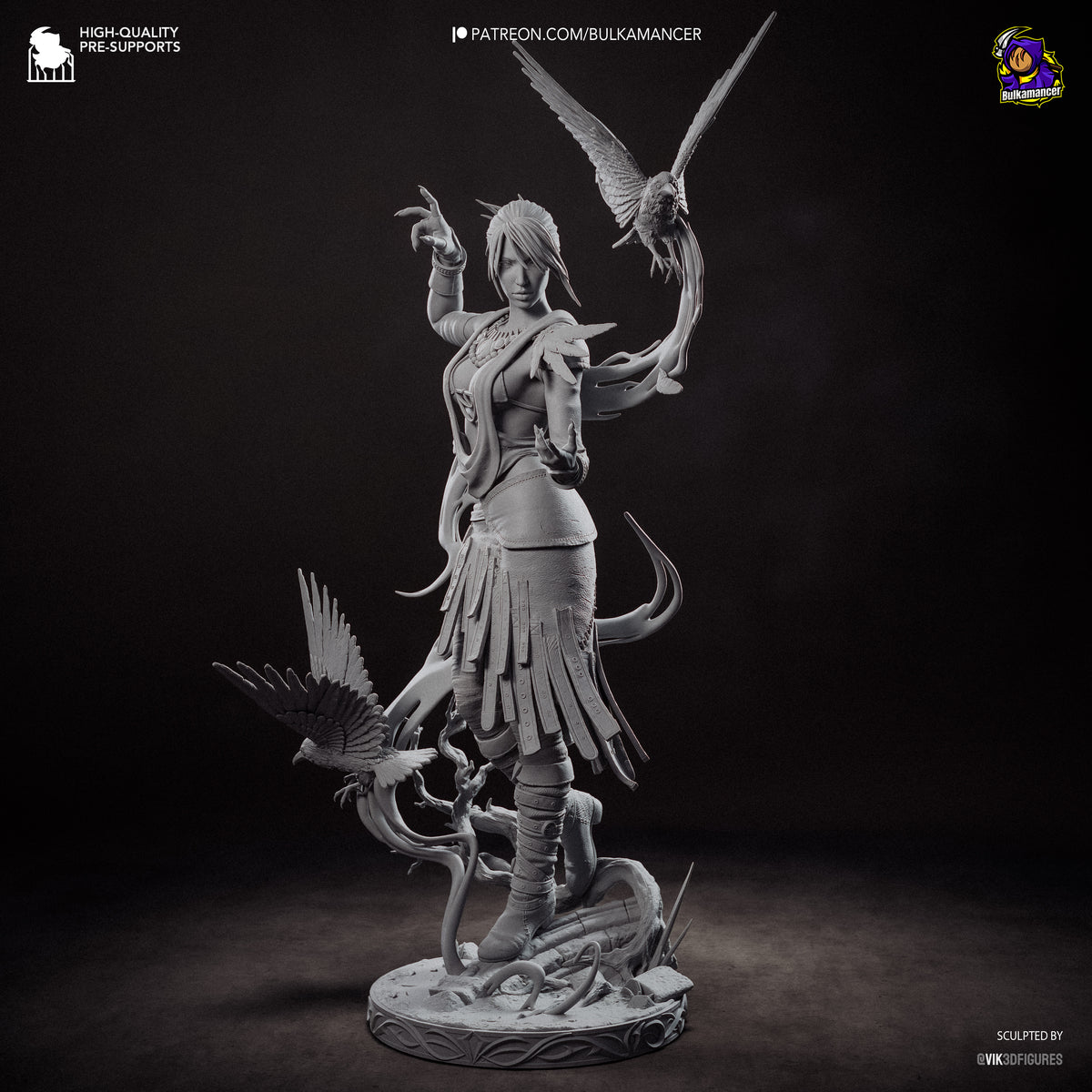 Morrigan Statue 3D-Printed Kit