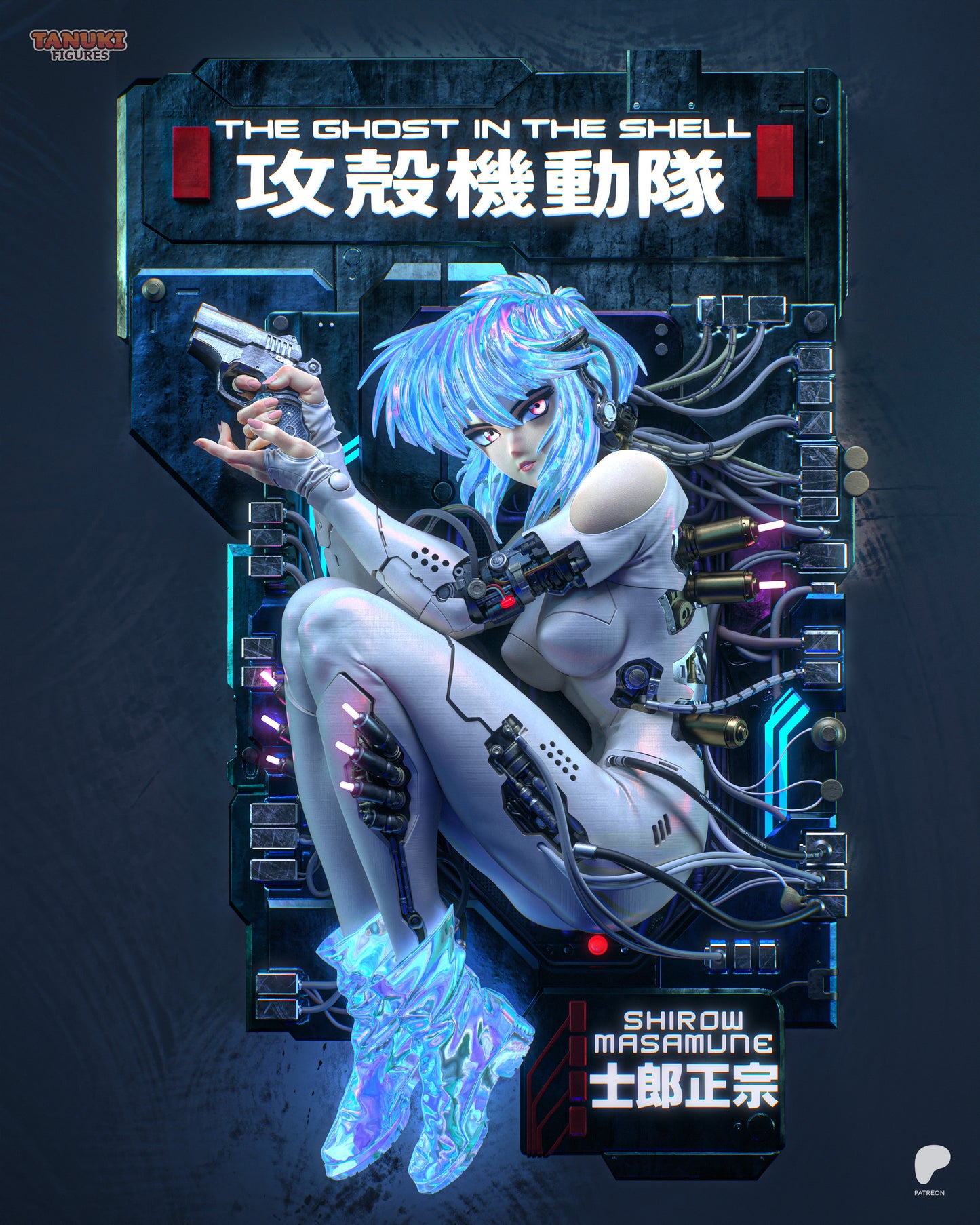 Motoko Statue 3D-Printed Kit