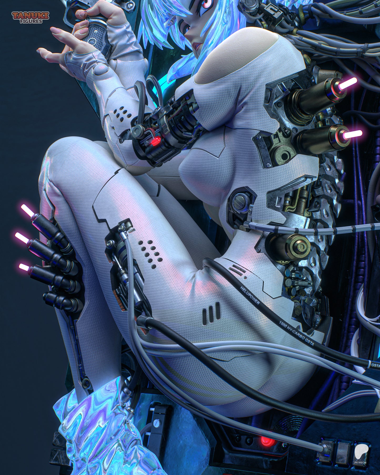 Motoko Statue 3D-Printed Kit