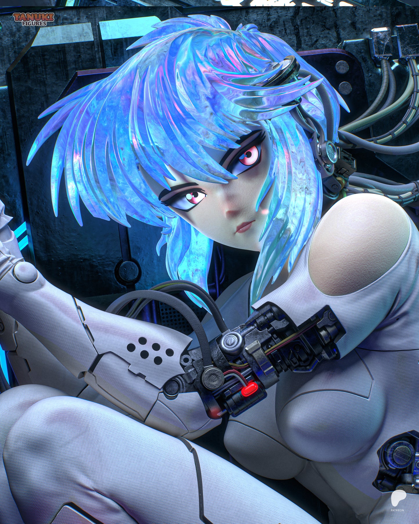 Motoko Statue 3D-Printed Kit