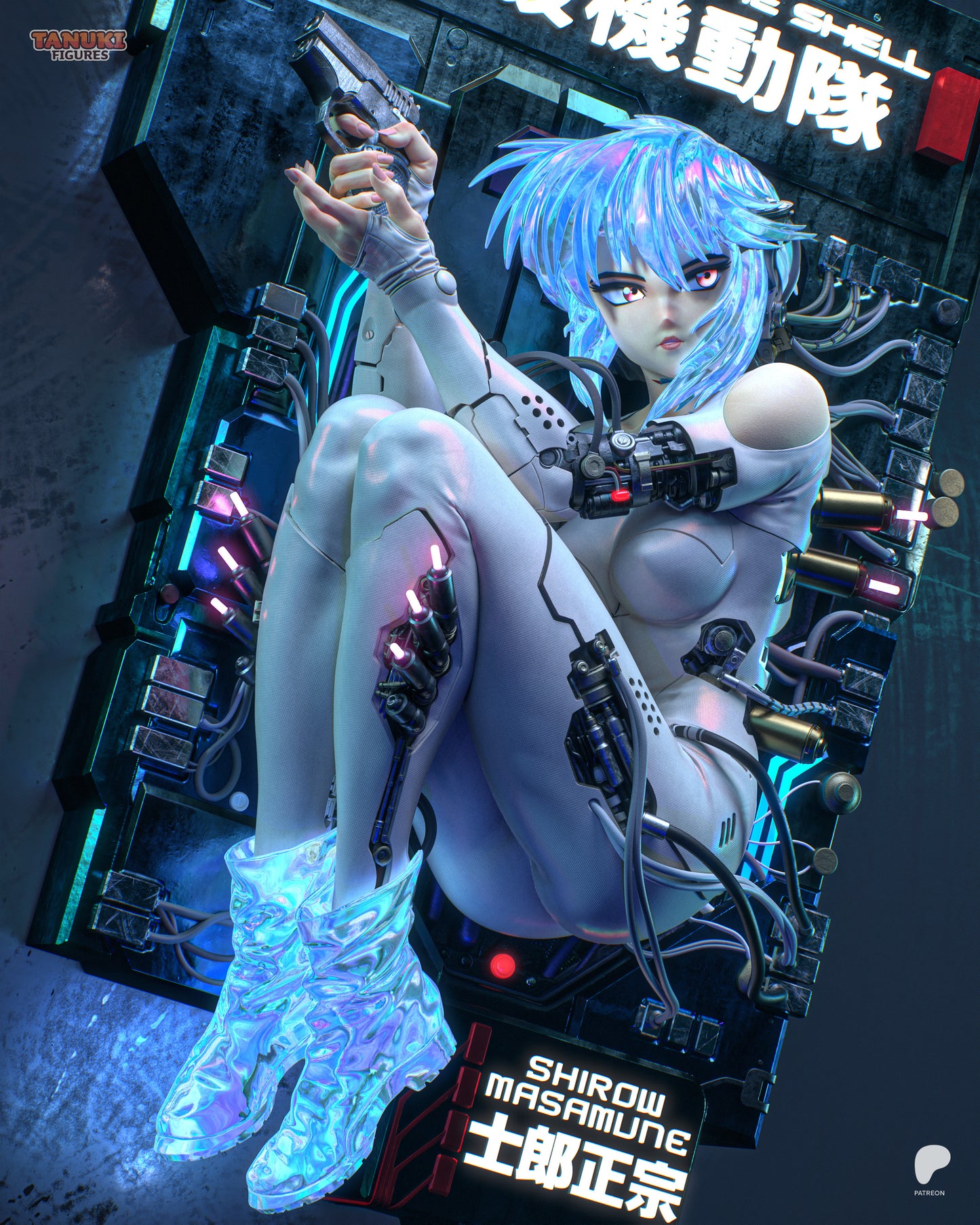 Motoko Statue 3D-Printed Kit
