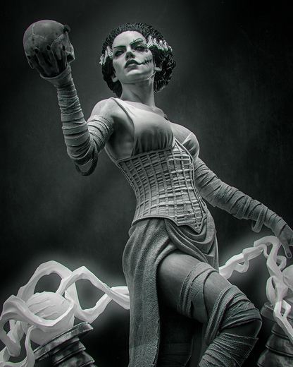 Frankenstein's Bride Statue 3D-Printed Kit