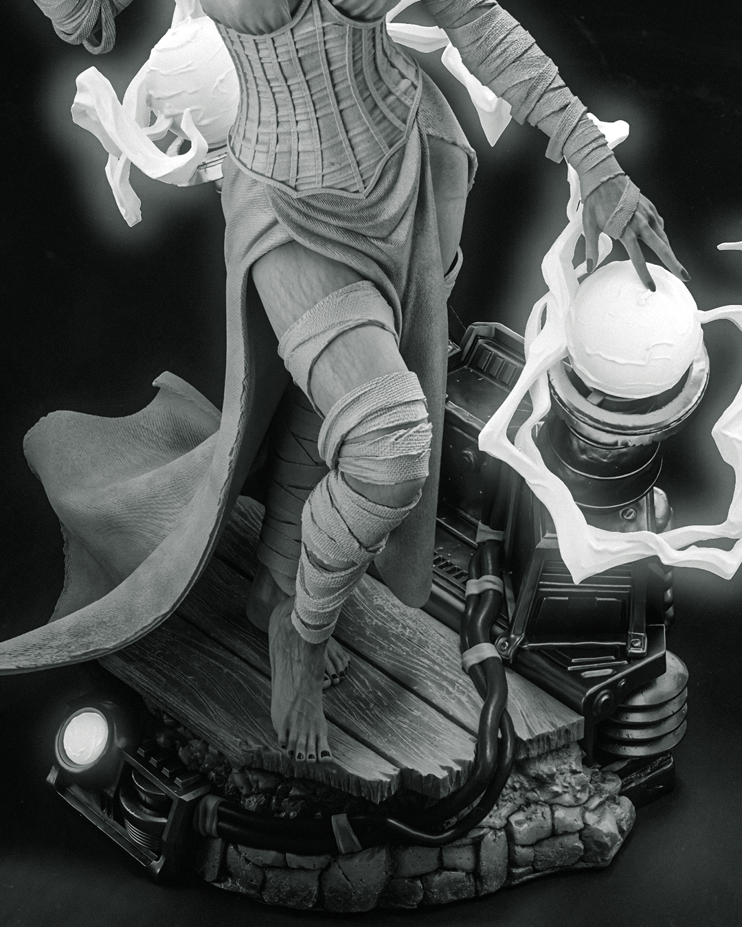 Frankenstein's Bride Statue 3D-Printed Kit