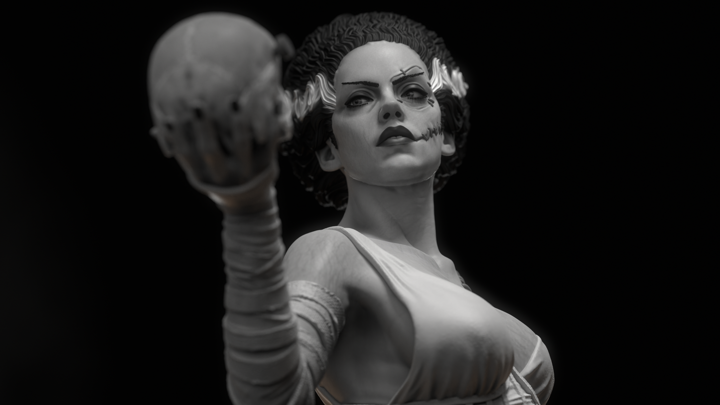Frankenstein's Bride Statue 3D-Printed Kit