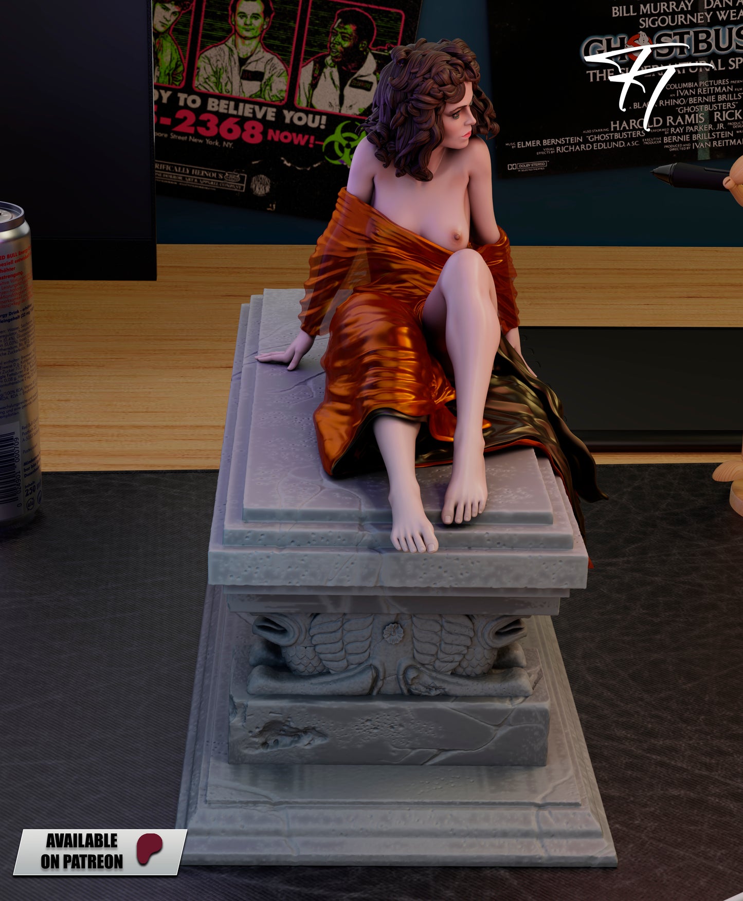 Dana Barrett ( Ghostbusters) Statue 3D-Printed Kit