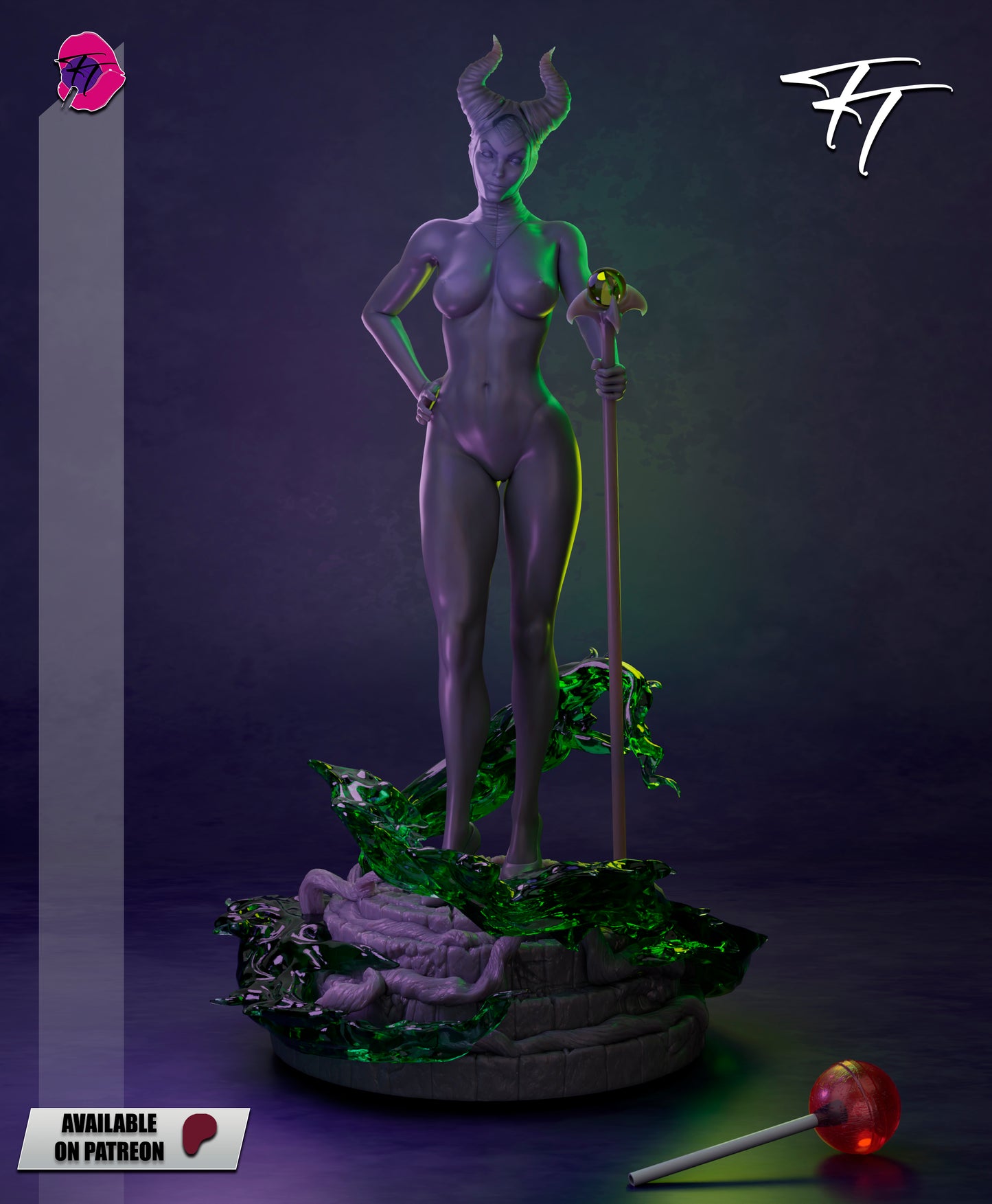 Maleficent Statue
