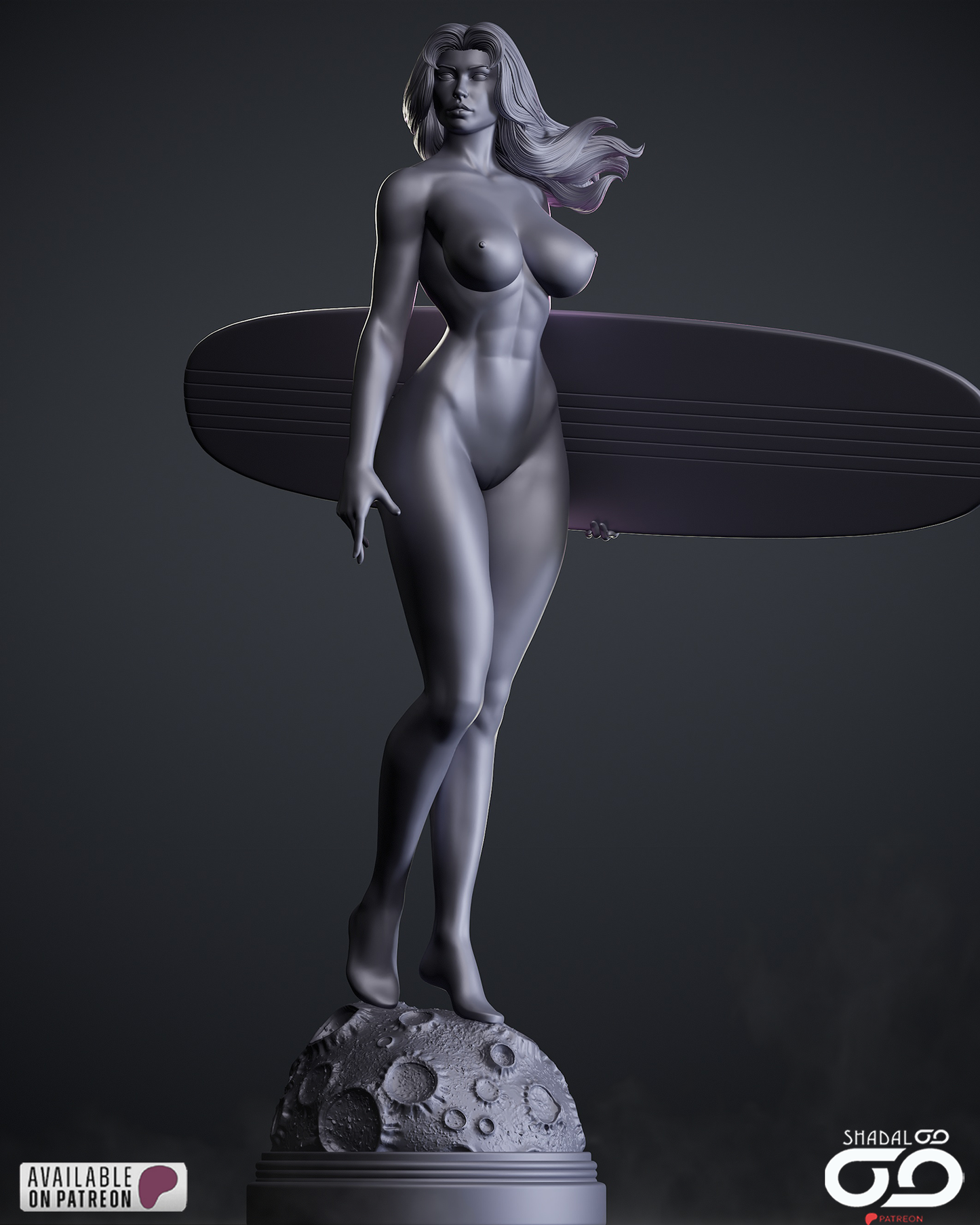 Shalla-Bal Silber Surfer Statue