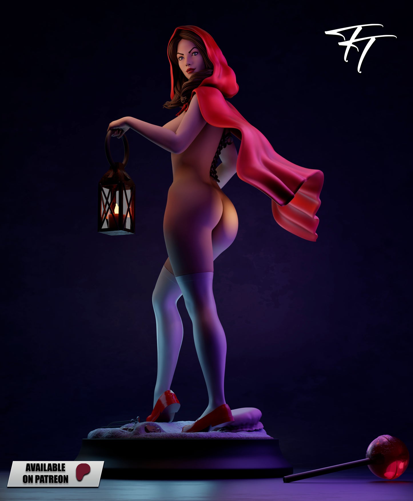 Little Red Riding Hood Statue