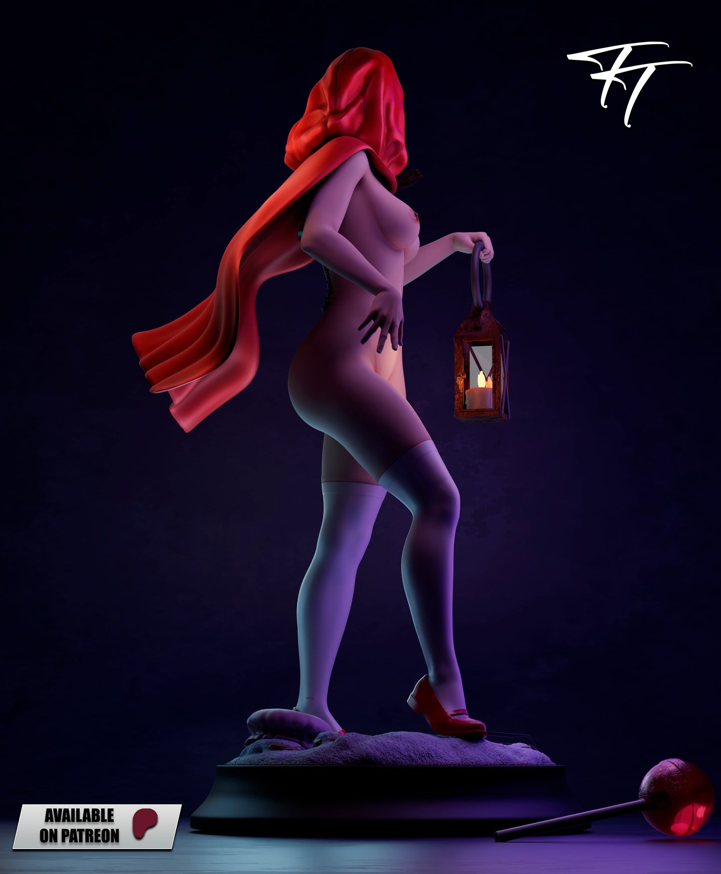Little Red Riding Hood Statue