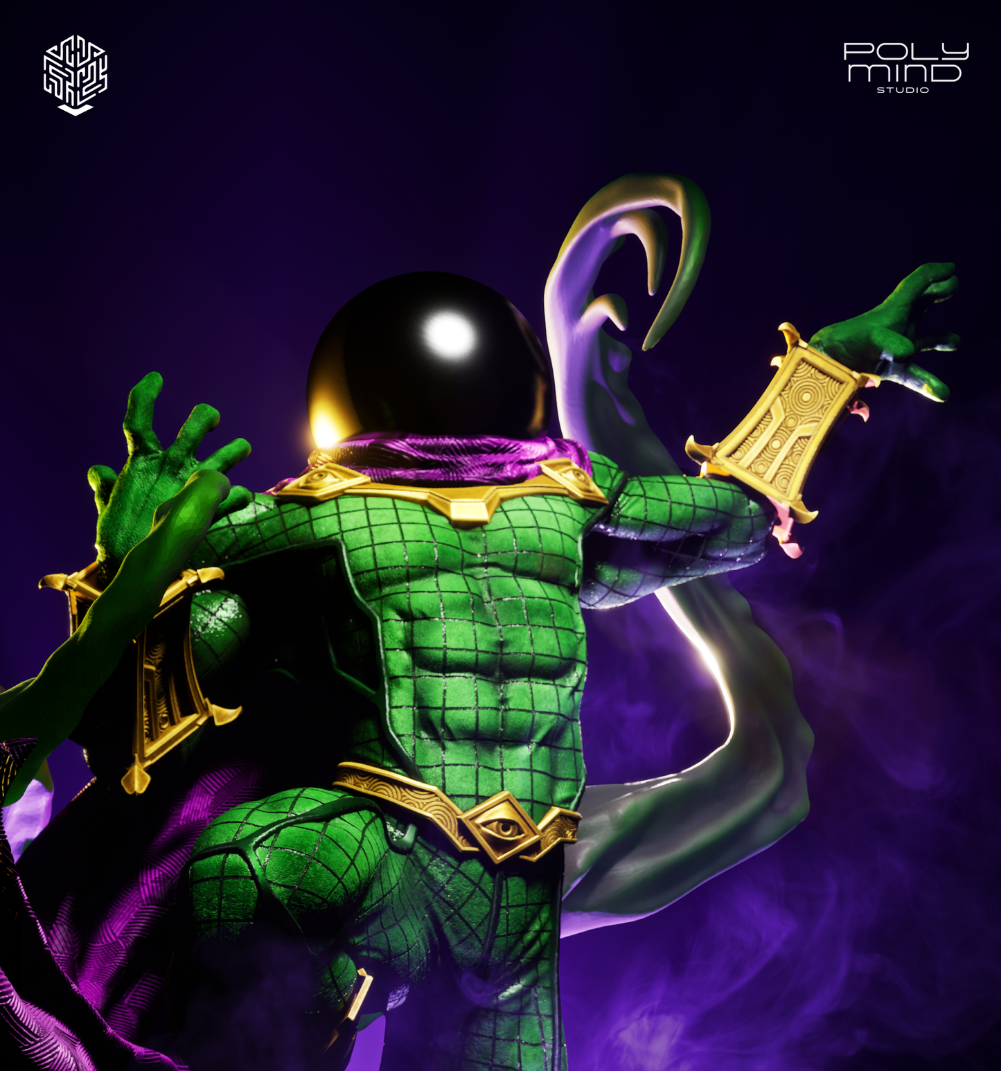 Mysterio Statue 3D-Printed Kit