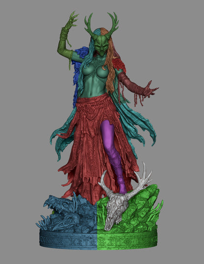 Norse Witch Statue 3D-Printed Kit