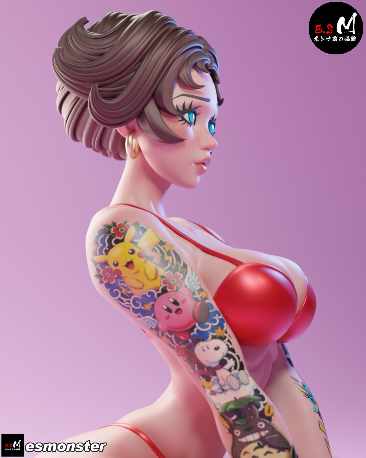 Betty Boop (Sun-kissed) Statue 3D-Printed Kit