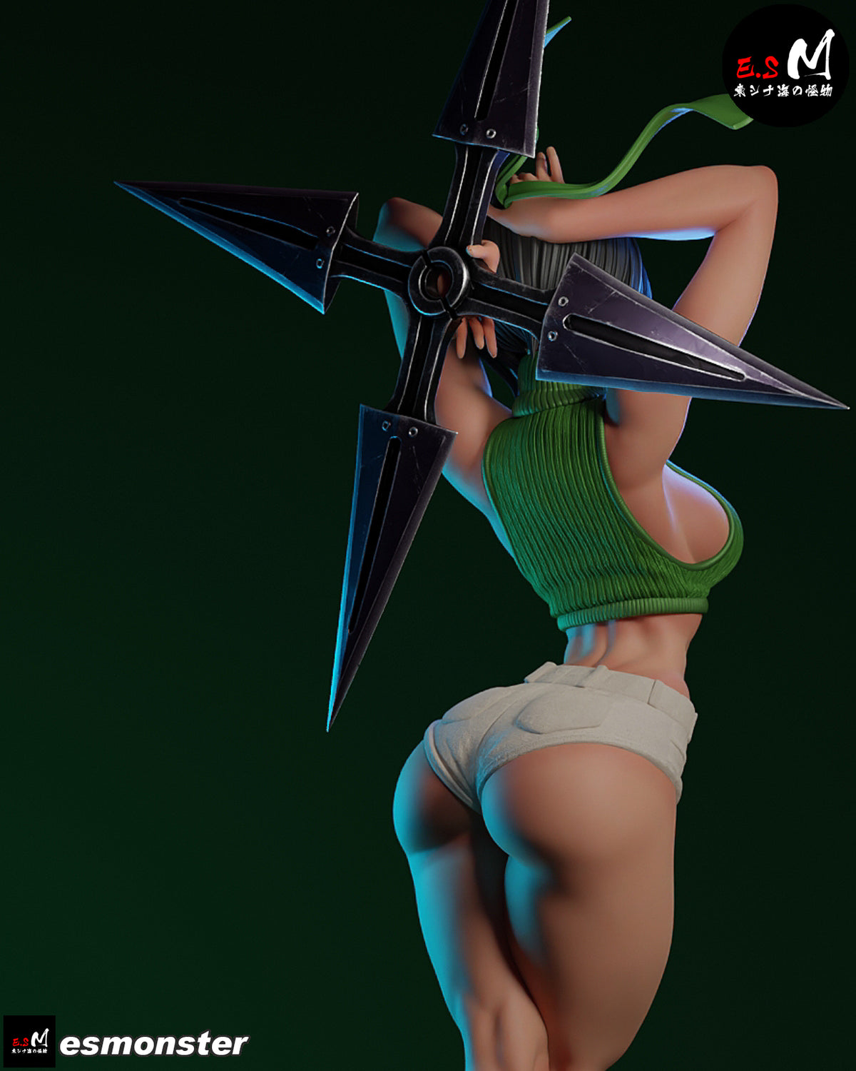 Yuffie Statue 3D-Printed Kit