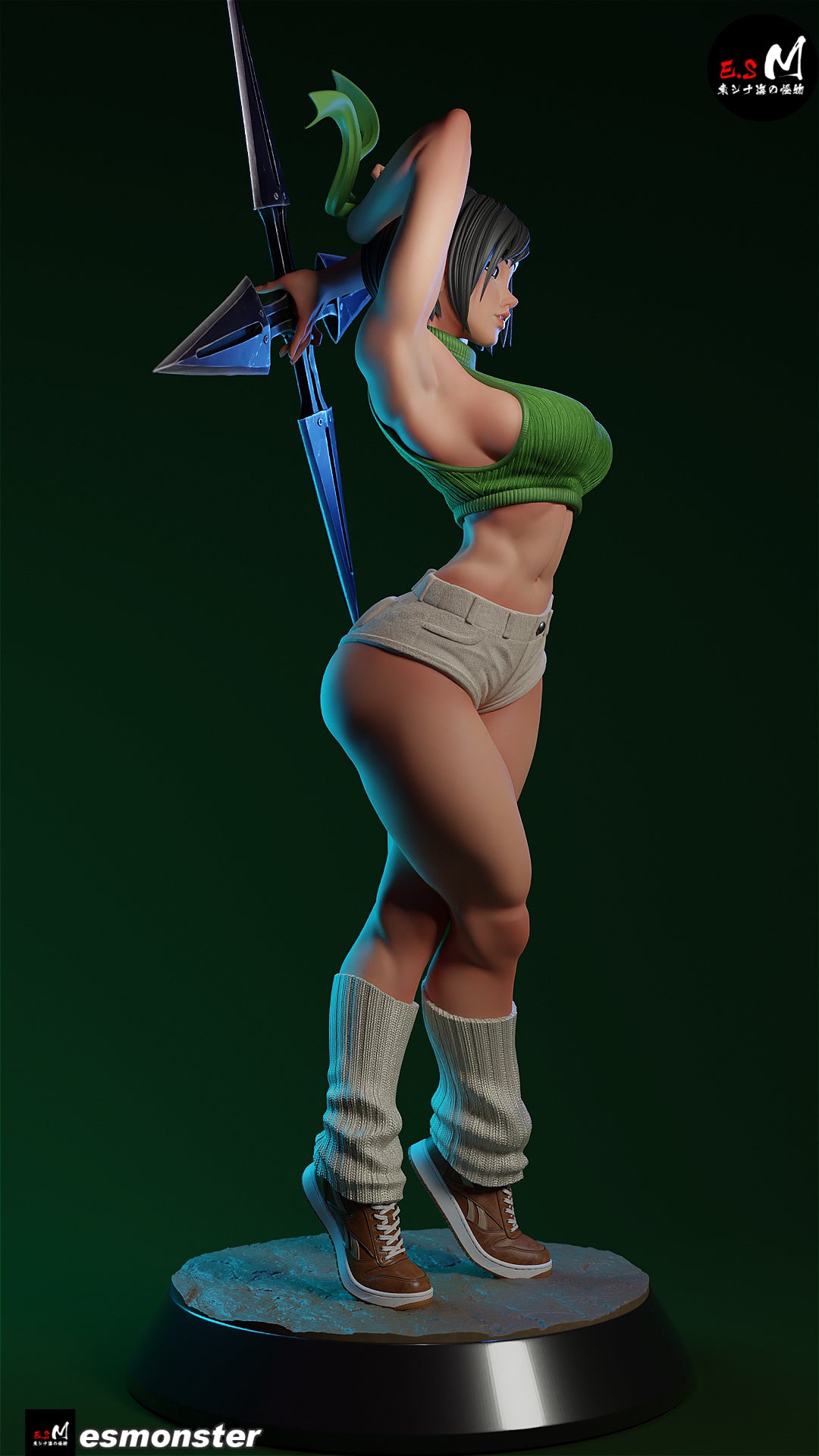 Yuffie Statue 3D-Printed Kit