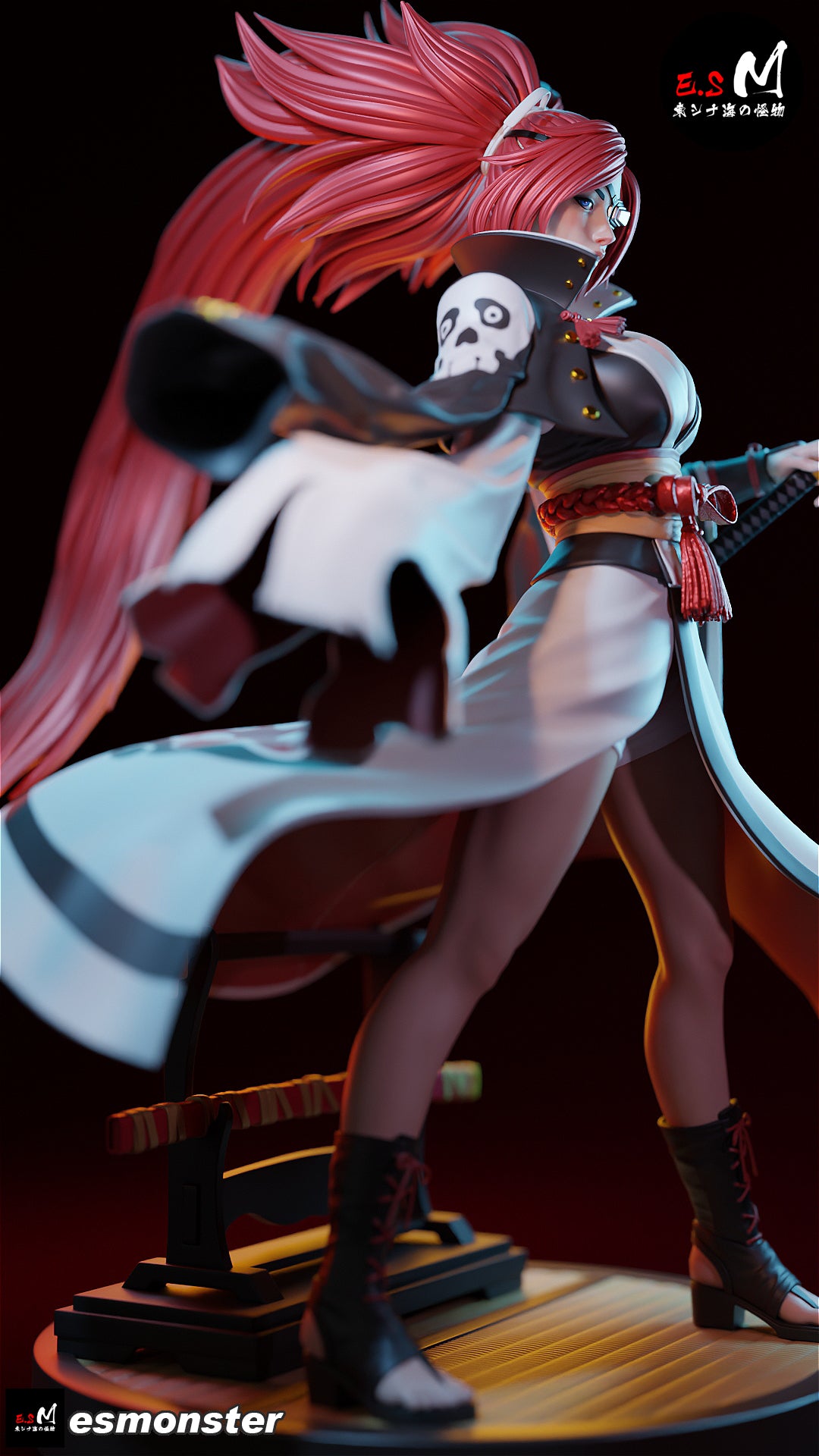 Baiken Statue 3D-Printed Kit