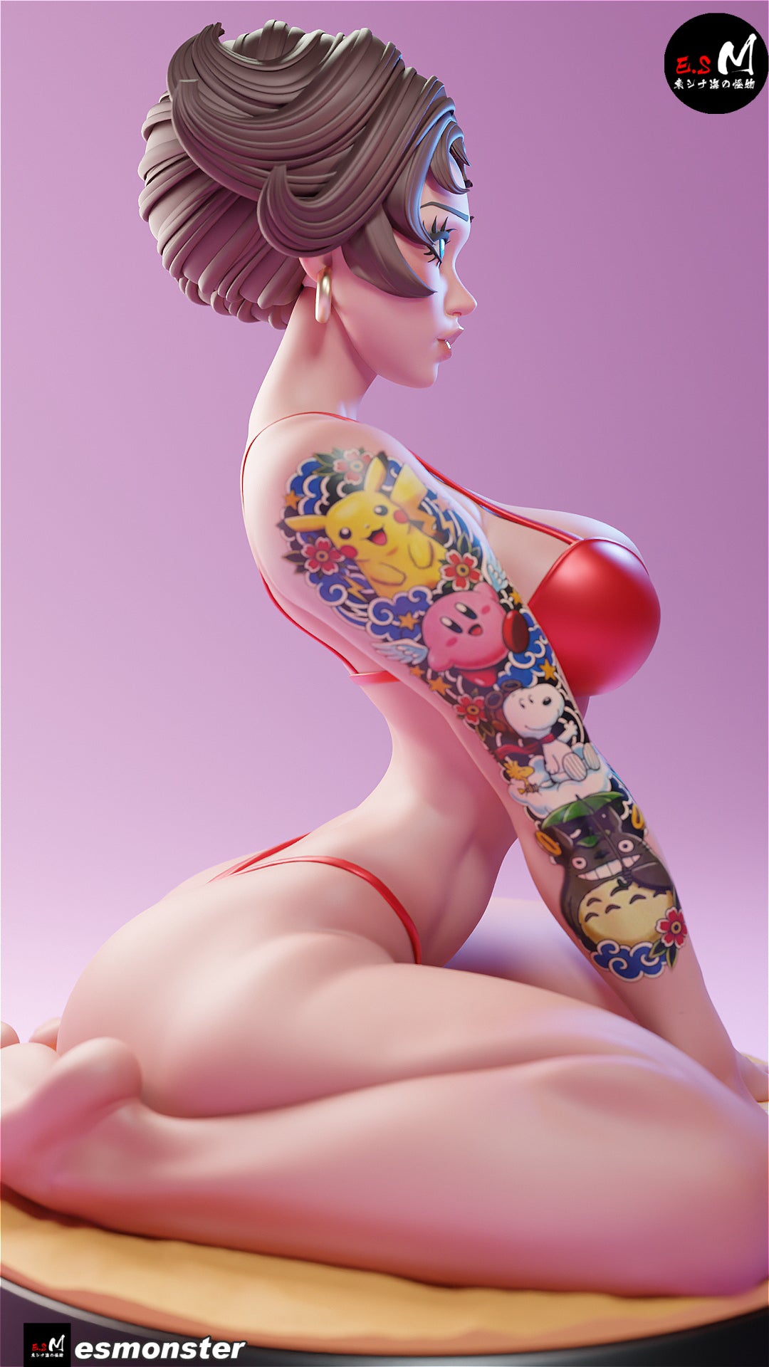 Betty Boop (Sun-kissed) Statue 3D-Printed Kit