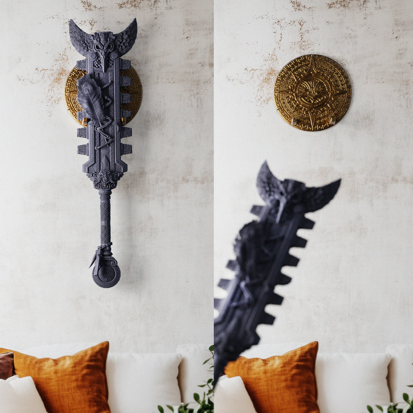 Oathguard The Sacred Macuahuitl - Life Sized Wall Display