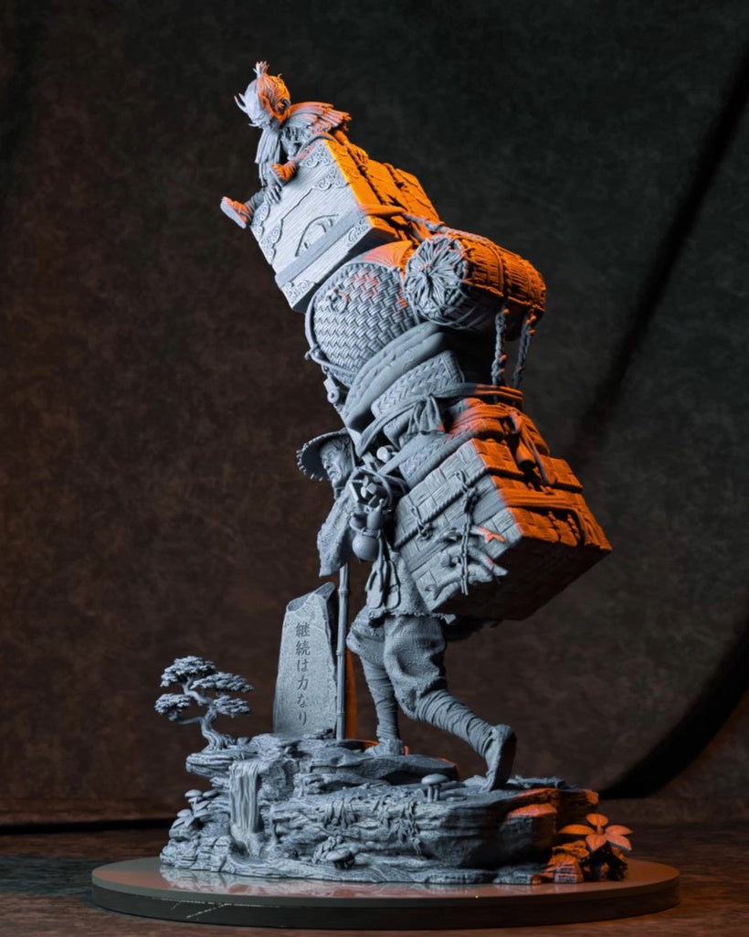 Bokka And The Obariyon Statue 3D-Printed Kit