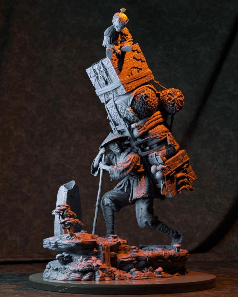 Bokka And The Obariyon Statue 3D-Printed Kit